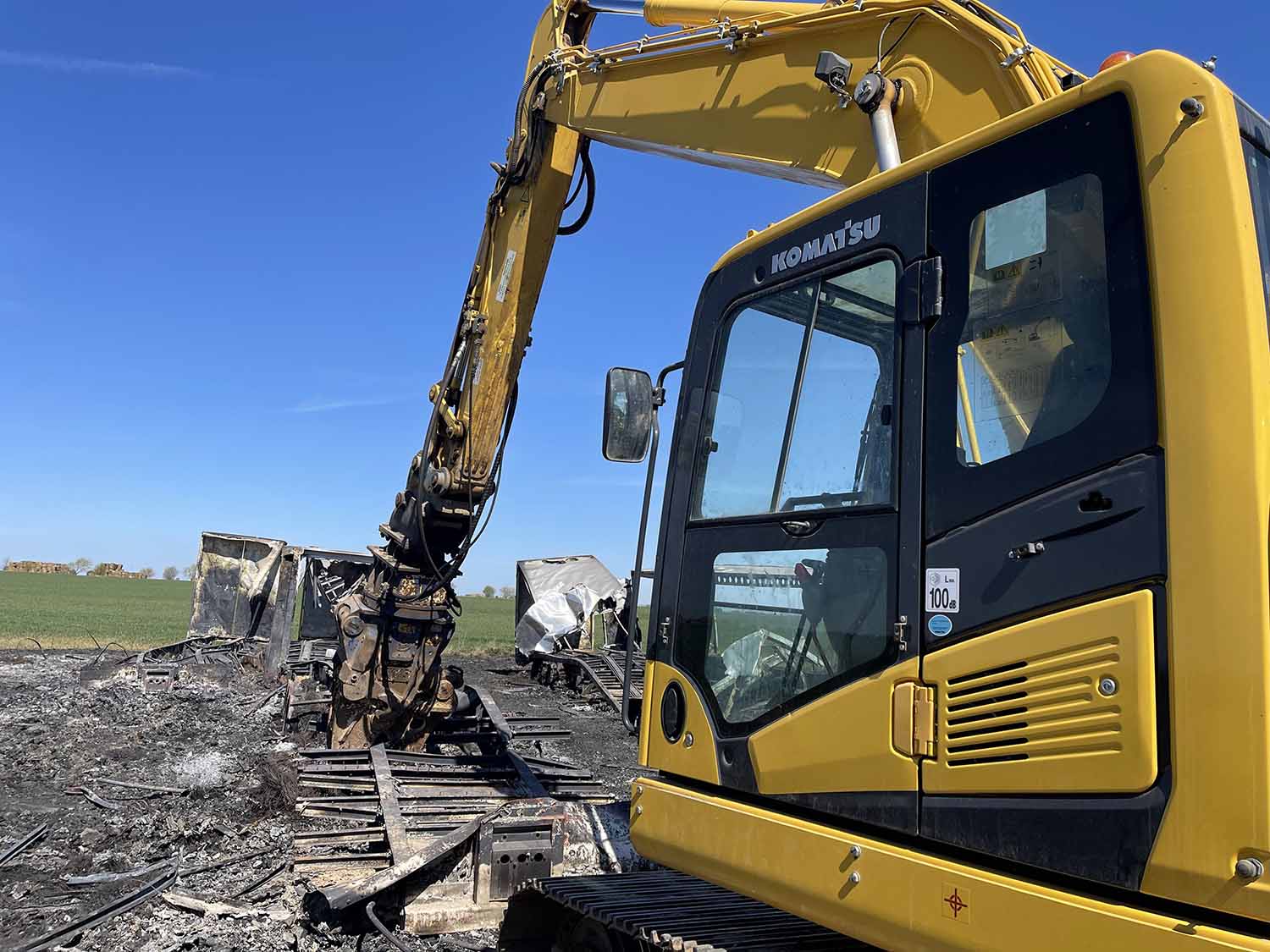 Demolition and site clearance by Ultimate Plant & Agricultural Services