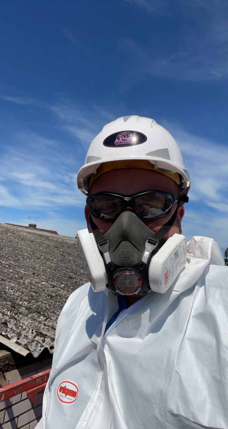 Asbestos removal project photograph