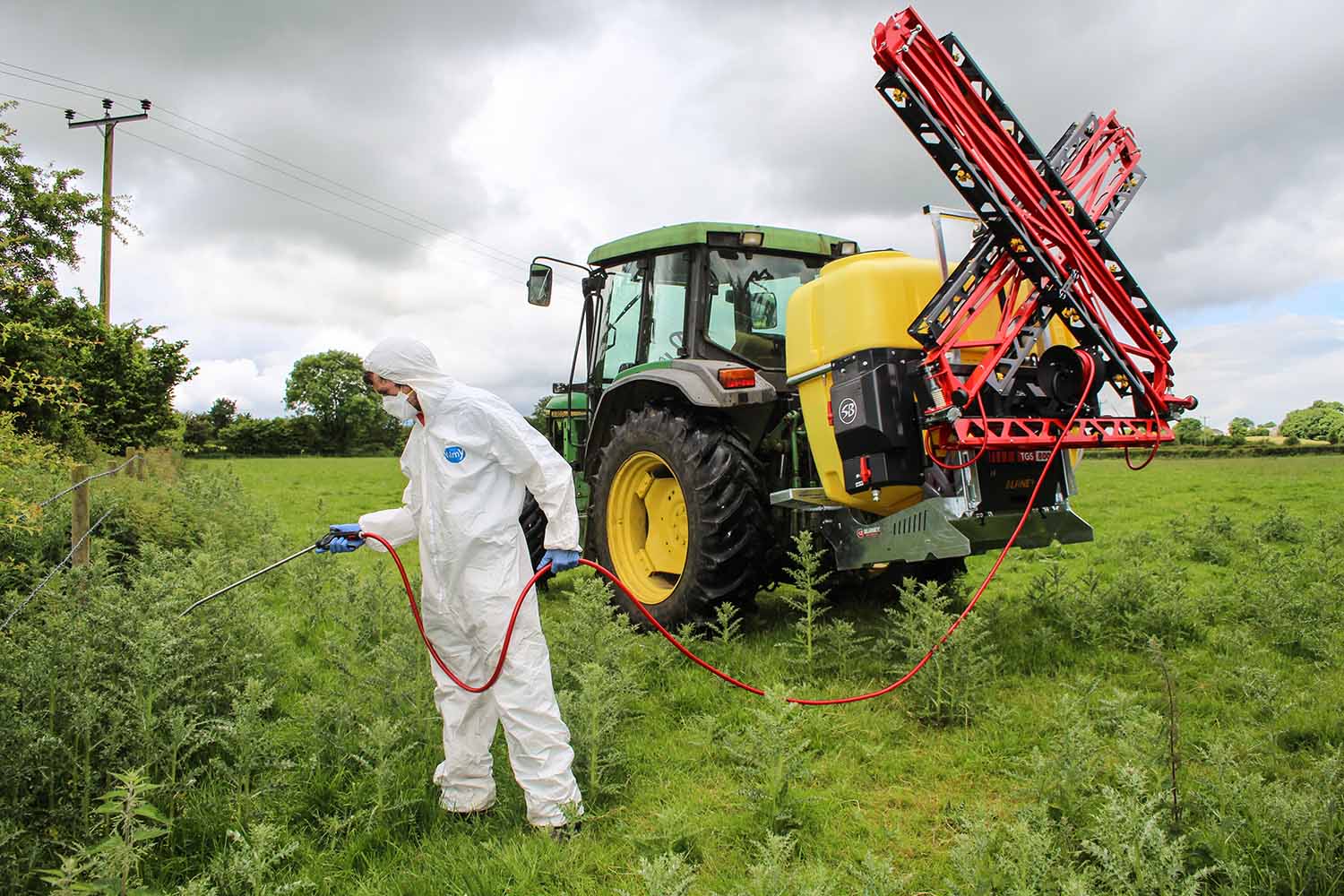 Agricultural machinery in operation